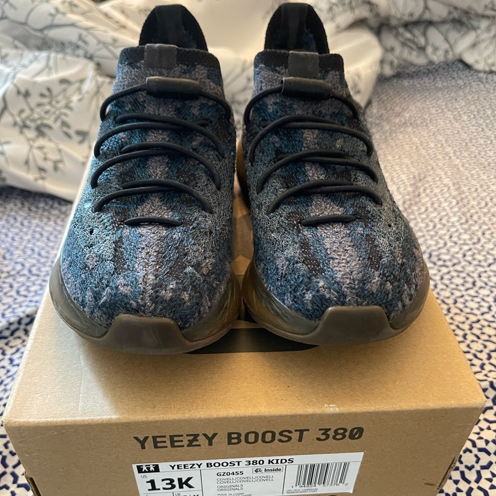 Yeezy Kids Sneakers in Blue and Black